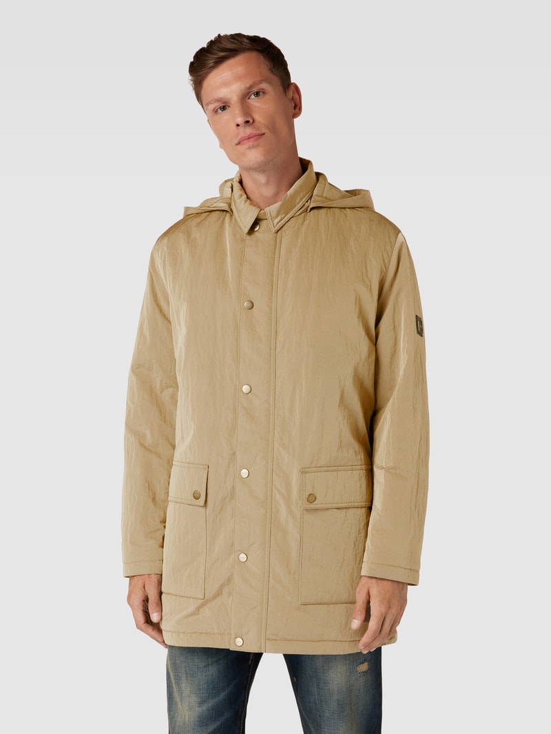 Parka mit Stehkragen Modell 'Marico' in camel