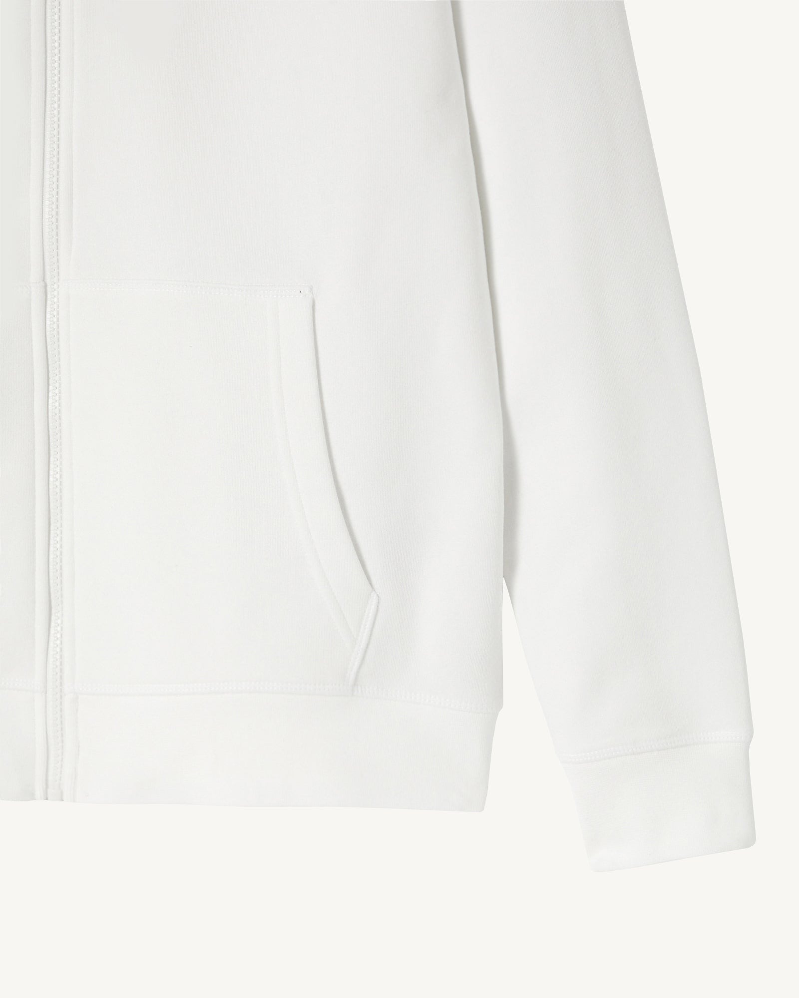 Sweat à capuche homme en coton biologique Blanc Mexico