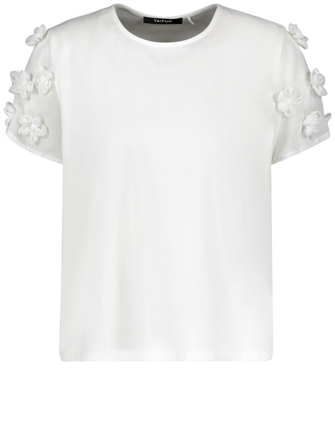 T-Shirt mit Blüten-Dekor