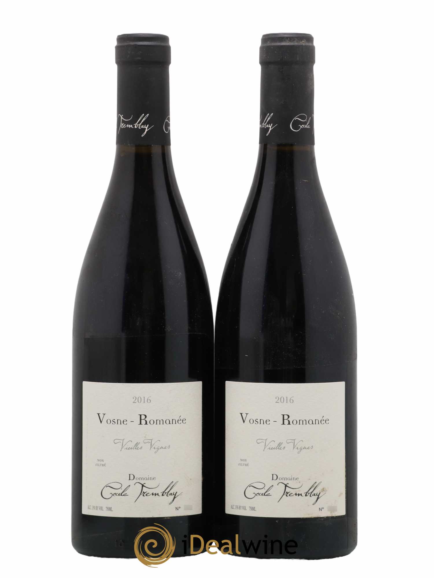 Vosne-Romanée Vieilles Vignes Cécile Tremblay  2016 - Lot de 2 Bouteilles