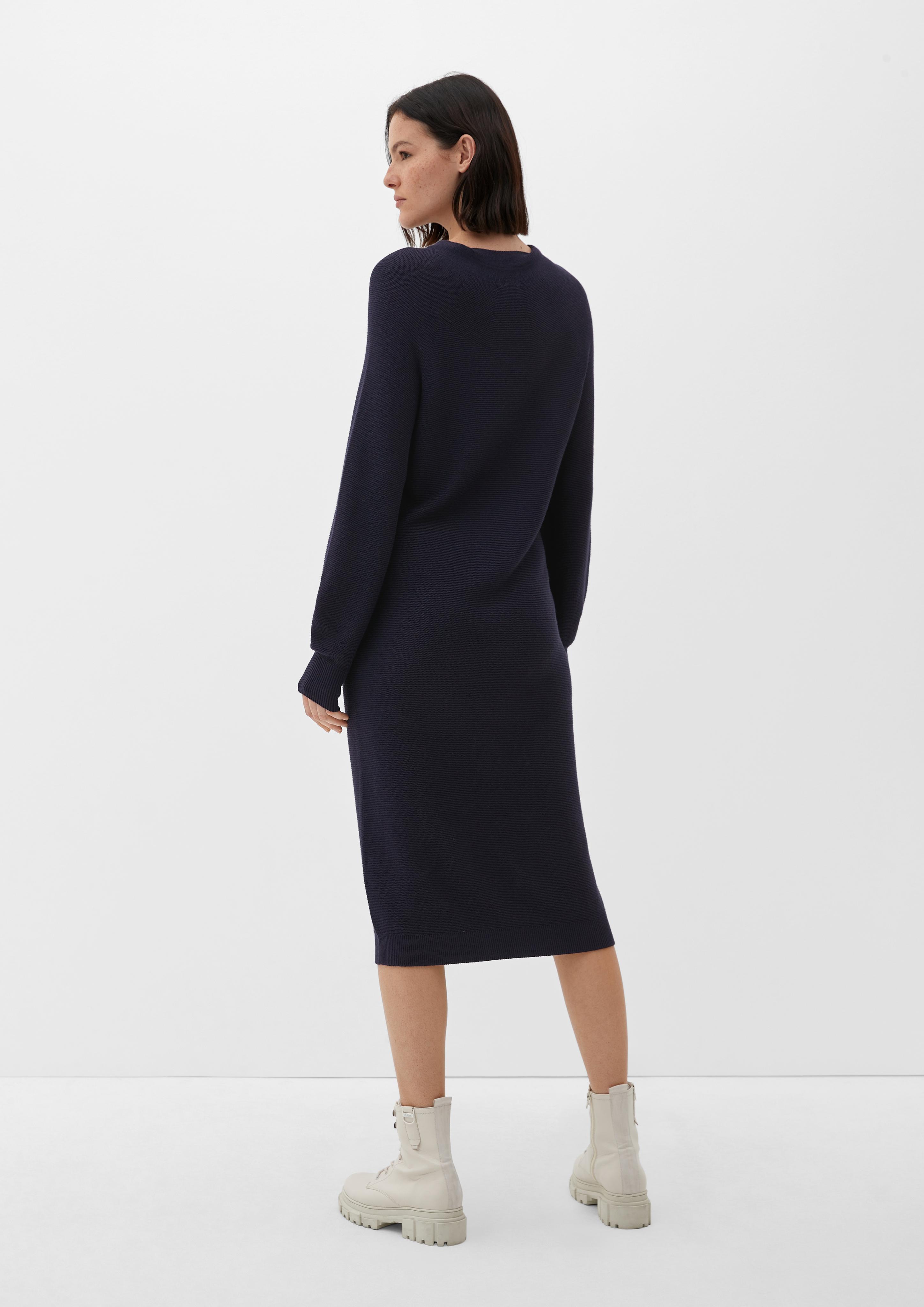 Midi-Kleid mit geripptem Saum  2125717-5959
