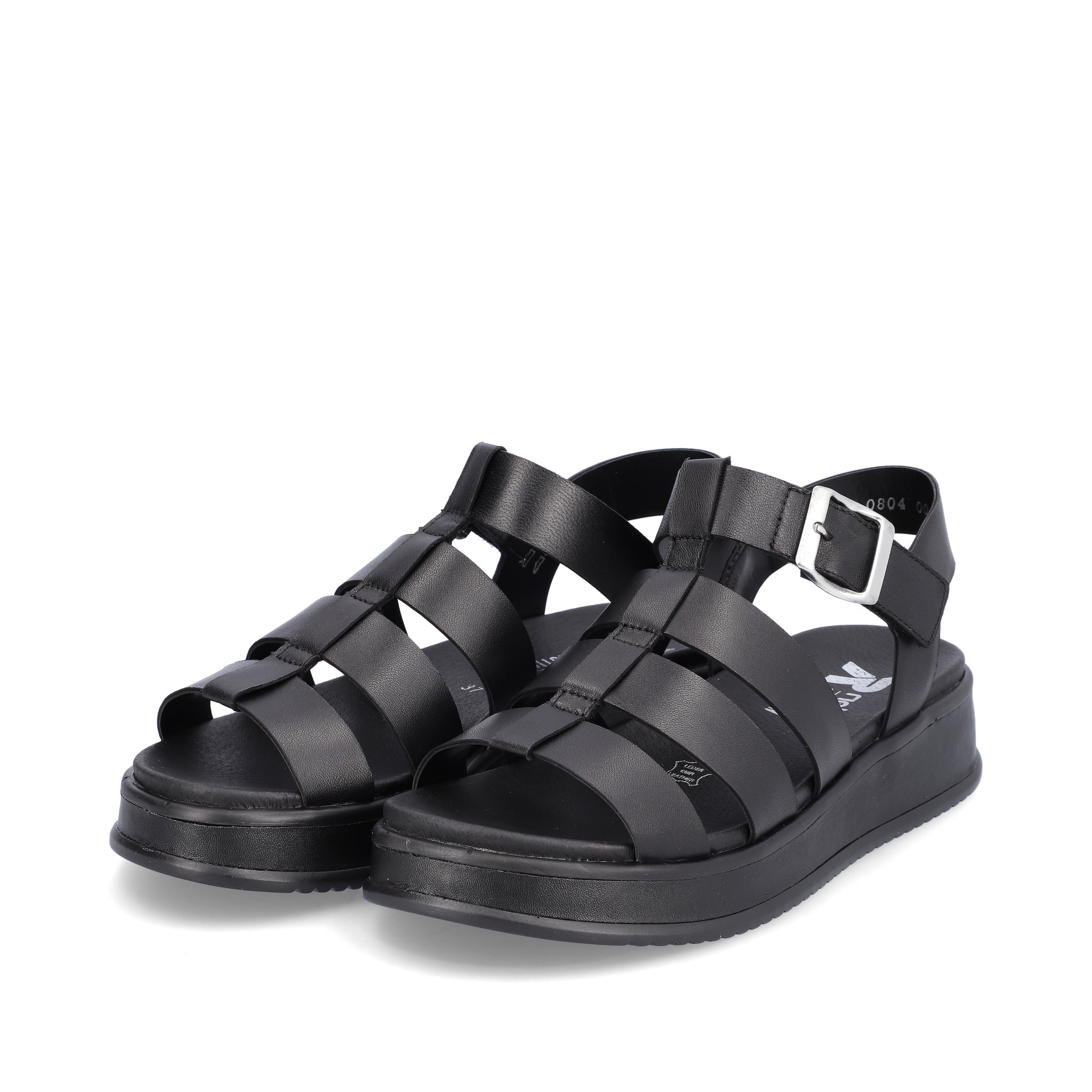 Rieker Damen Riemchensandalen night black
