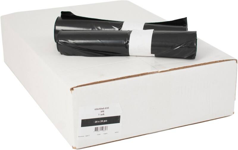 Mittlere Belastung Müllsäcke 60 L Schwarz LDPE (Polyethylen niedriger Dichte) 0,035 mm