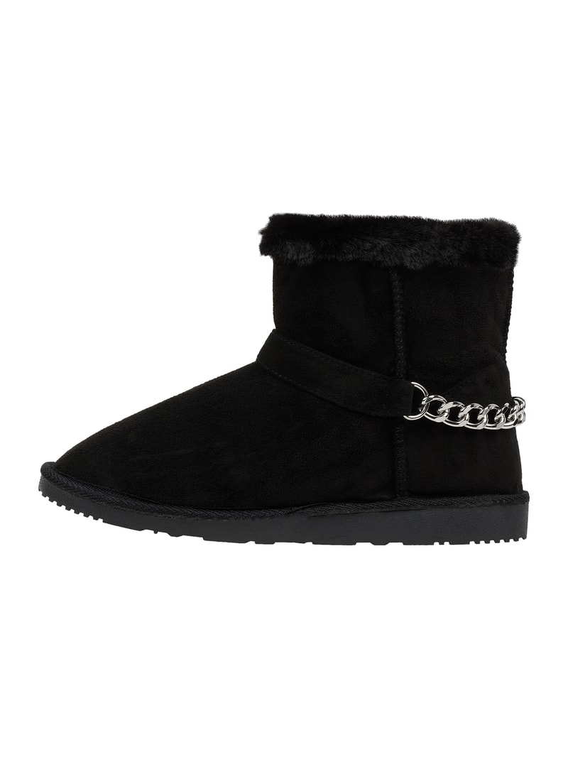 Boots in Leder-Optik Modell 'Breeze' in schwarz