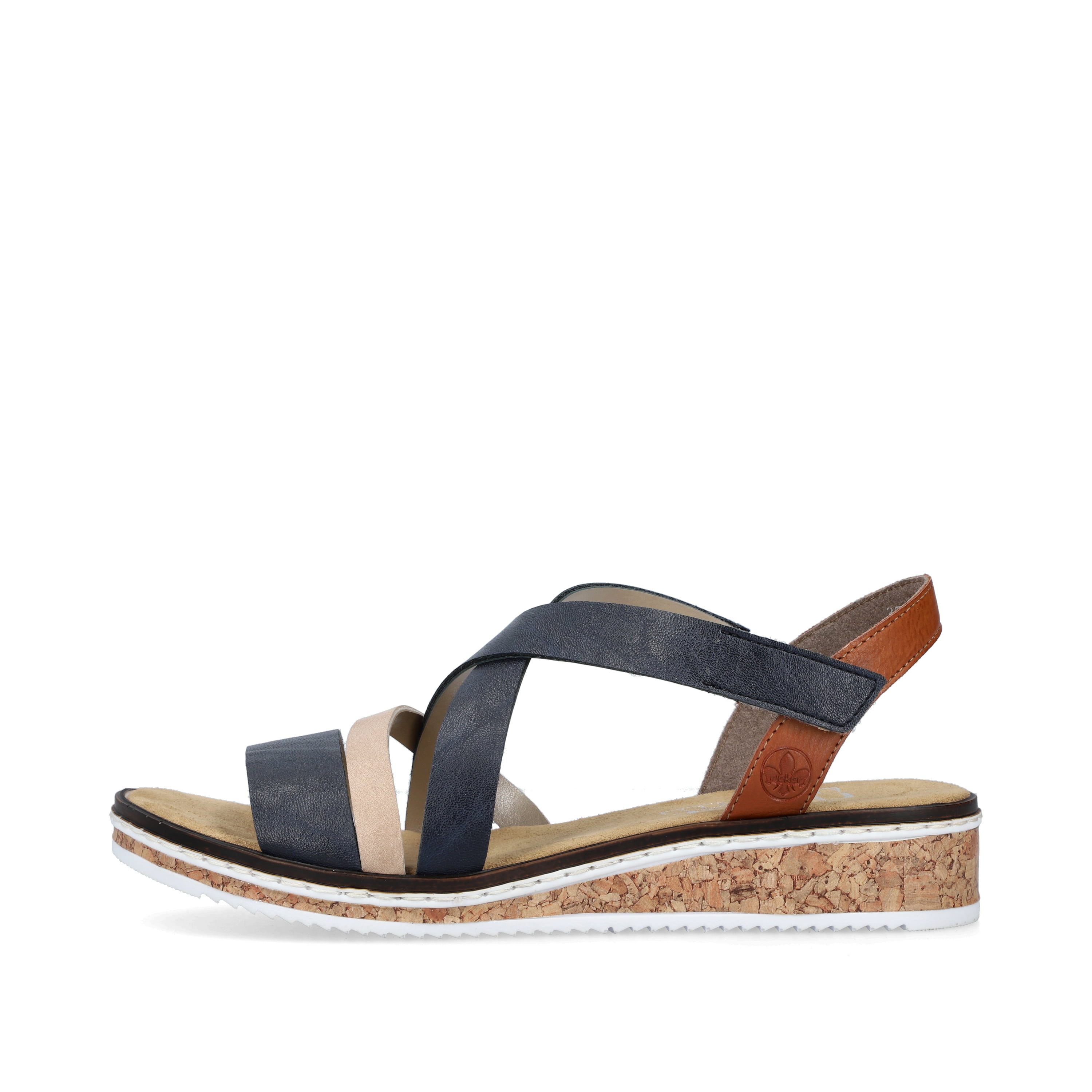 Rieker Damen Keilsandaletten marineblau