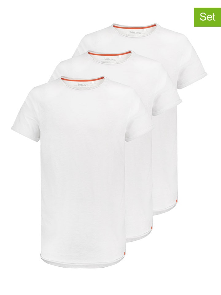 Authentic Style 3er-Set: Shirts in Weiß günstig kaufen