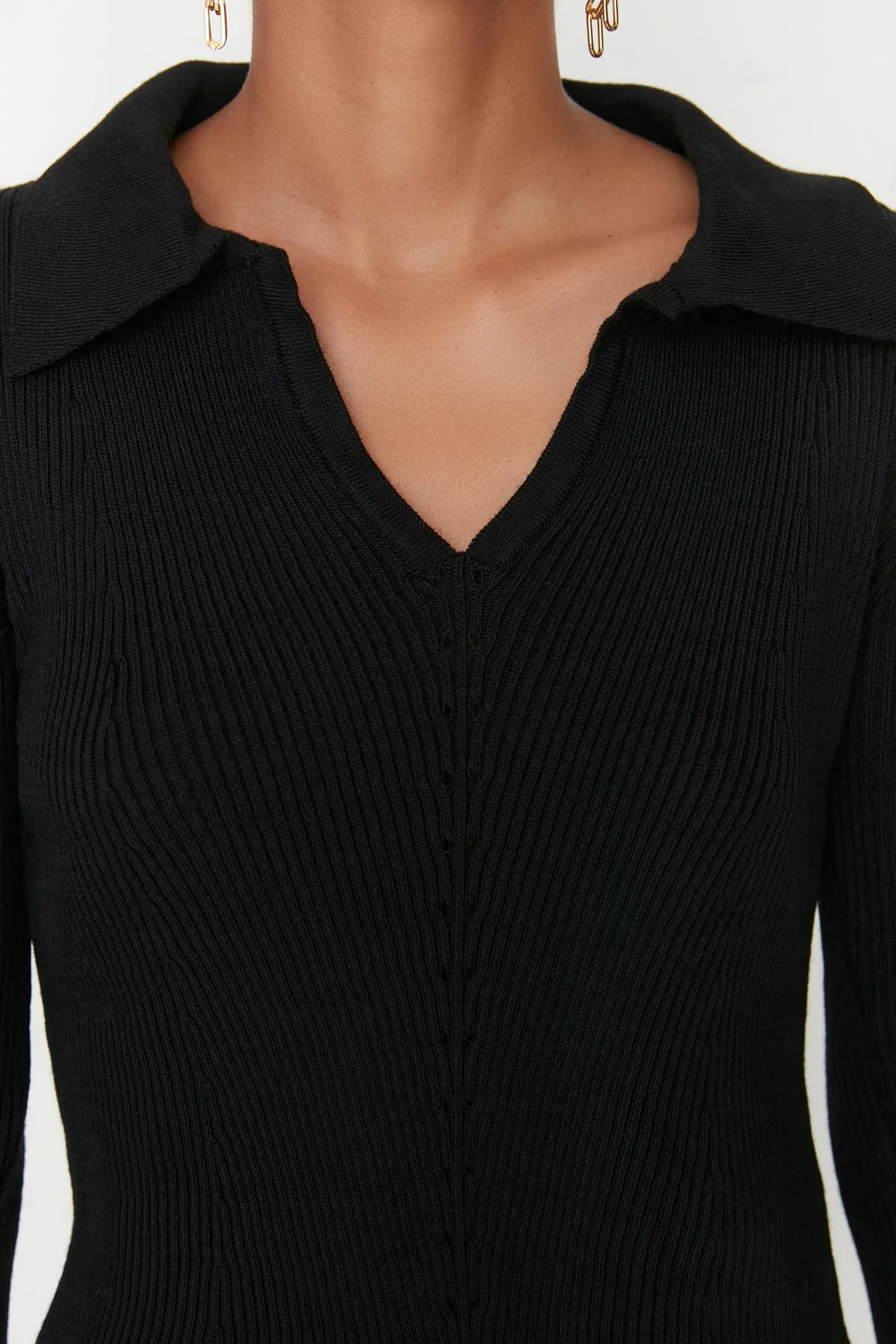 Trendyol Collection  Schwarzer Rollkragen-Strickpullover TWOAW20KZ0317