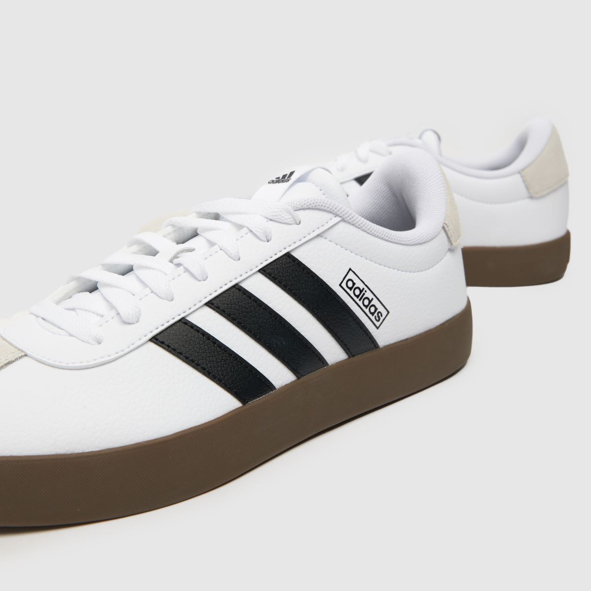 adidas vl court 3.0 träningsskor i vitt och svart