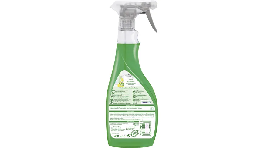 Frosch Glas-Reiniger Spiritus 500 ml