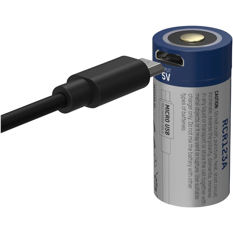 Ansmann Akku Li-Ion 16340 850 mAh micro USB