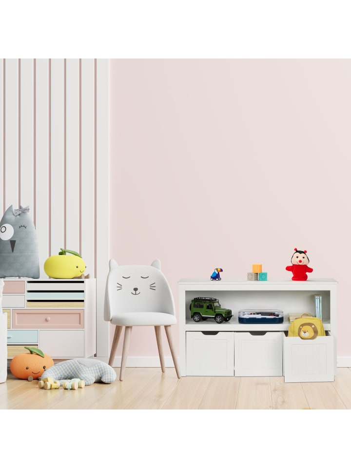 relaxdays Kinderregal in Weiß - (B)102 x (H)60 x (T)30 cm günstig kaufen onesize