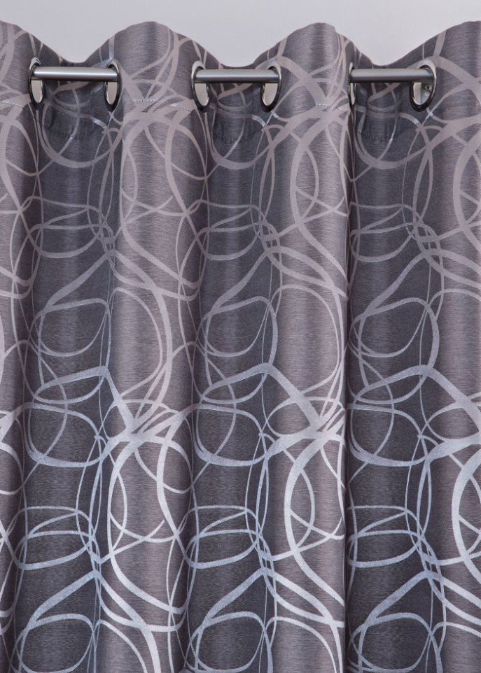 Vorhang mit Jacquardmuster (1er Pack)