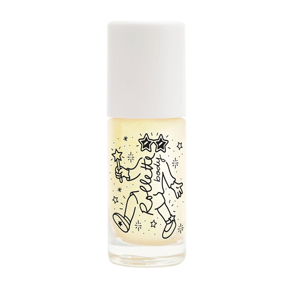 nailmatic BODY ROLLETTE OR BLANC gel corps pailletée
