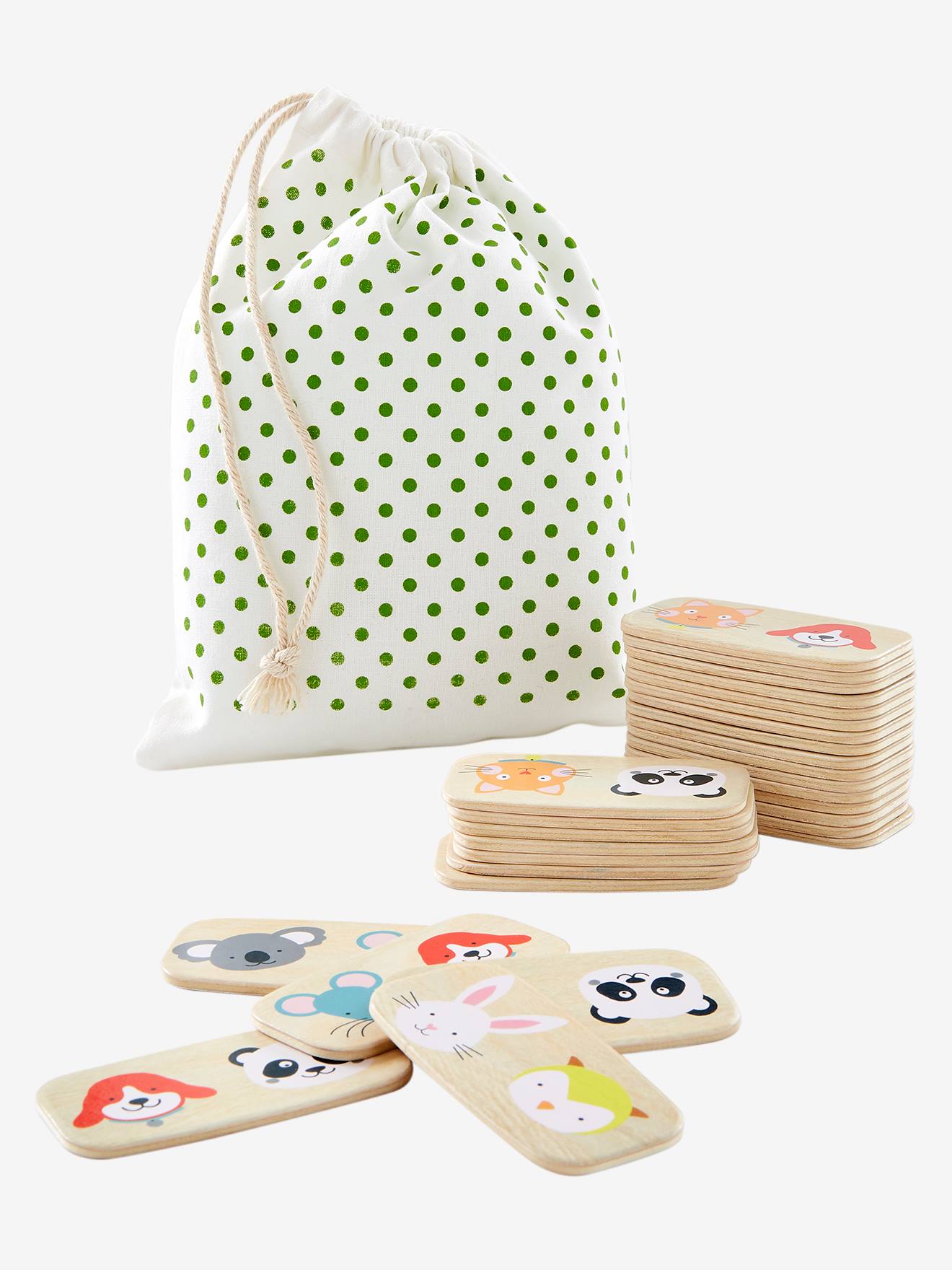 Jeu de dominos en bois FSC® multicolore