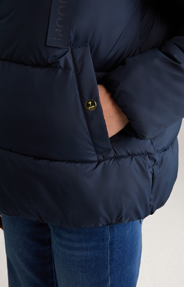 Oversized-Steppjacke in Navy