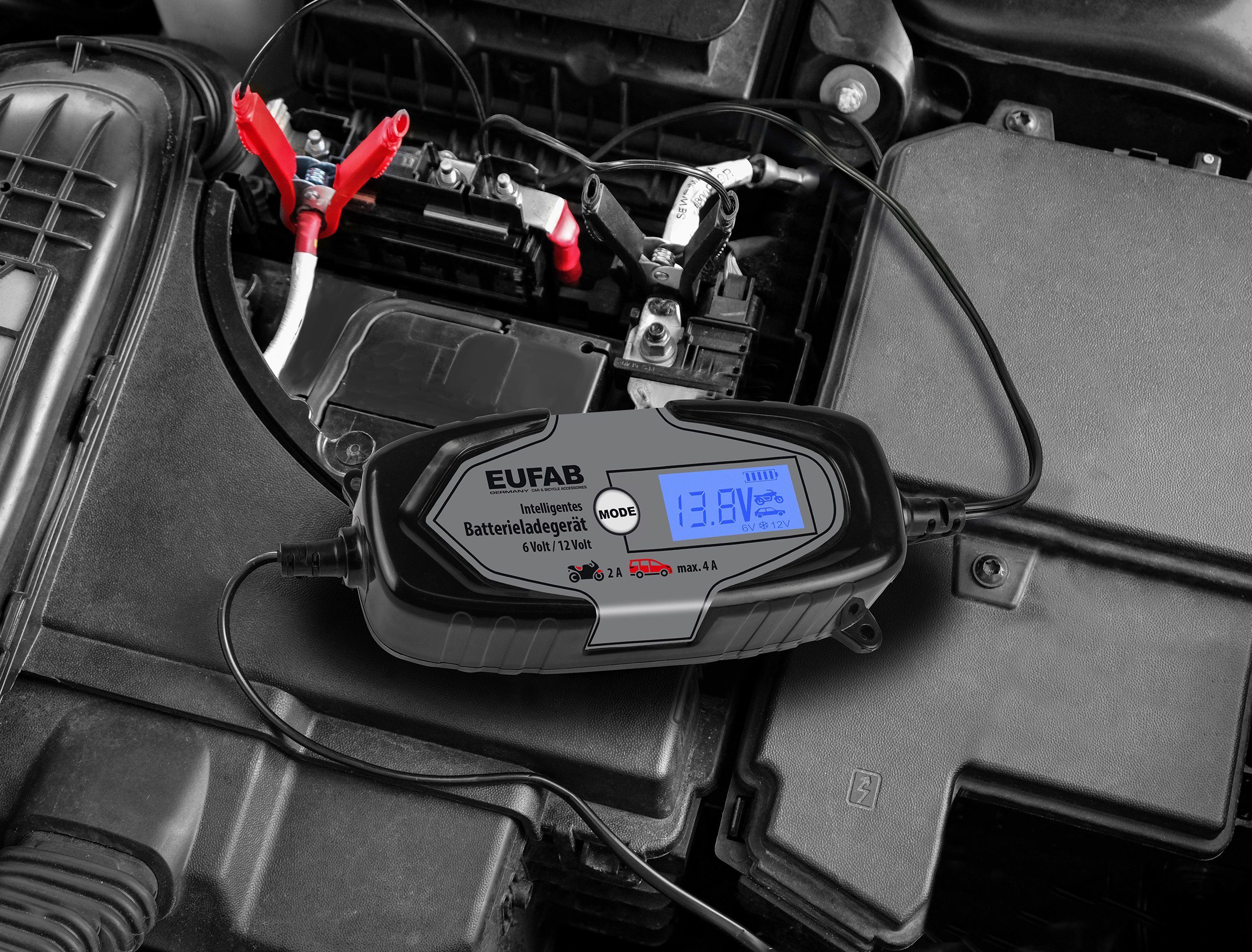 EUFAB EUFAB 16647 Autobatterie-Ladegerät (4000 mA)