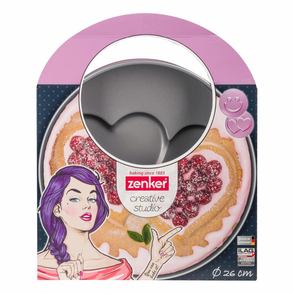 Zenker Springform Creative Studio mit 2 Motivböden 26 cm