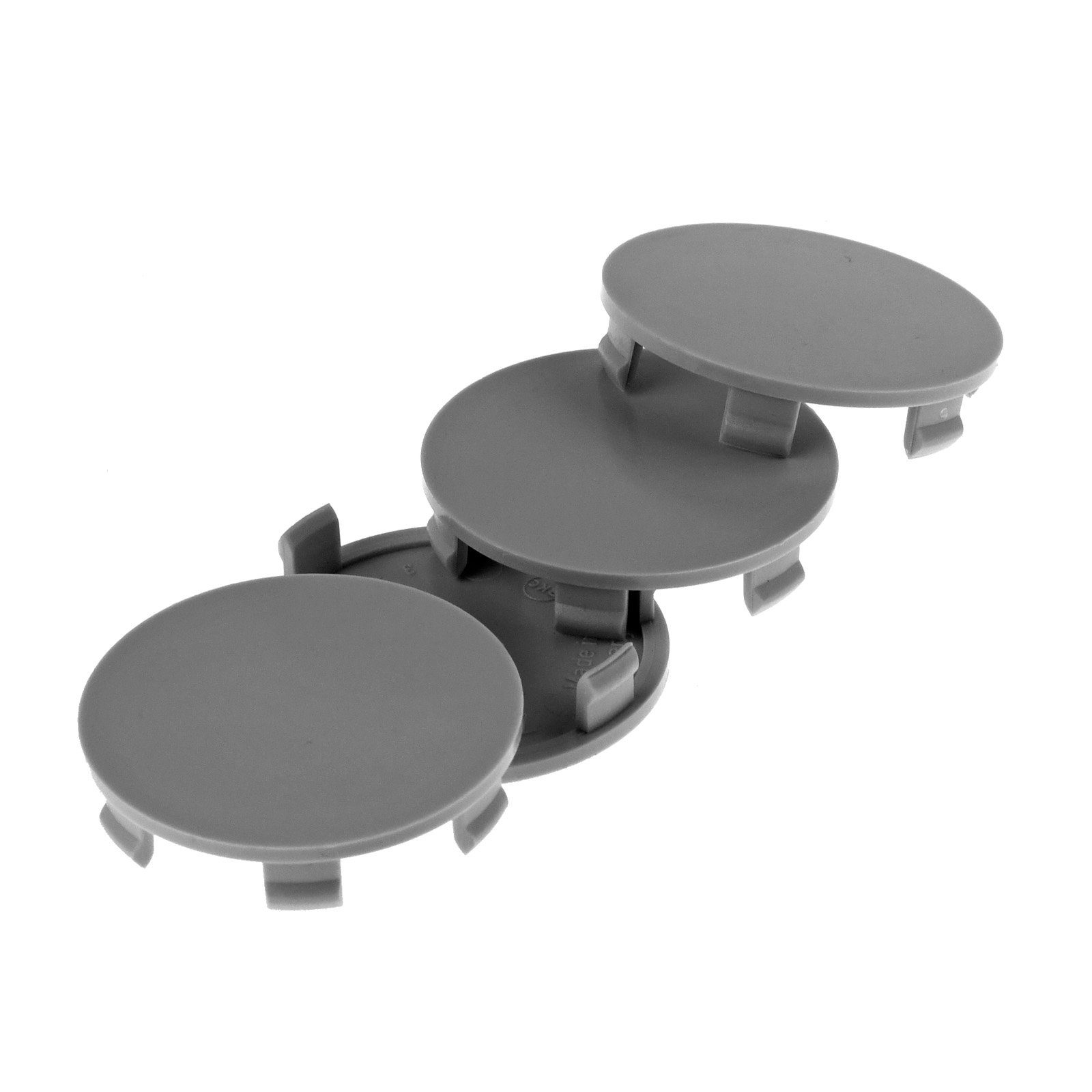 RKC Radkappe 4X 59,3mm Nabenkappen Radnaben Kappen Grau für Brock RC Design Platin