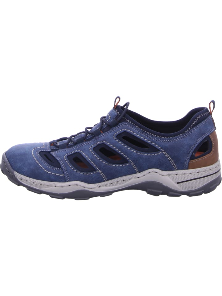 rieker Slipper Gelocht in blau günstig kaufen