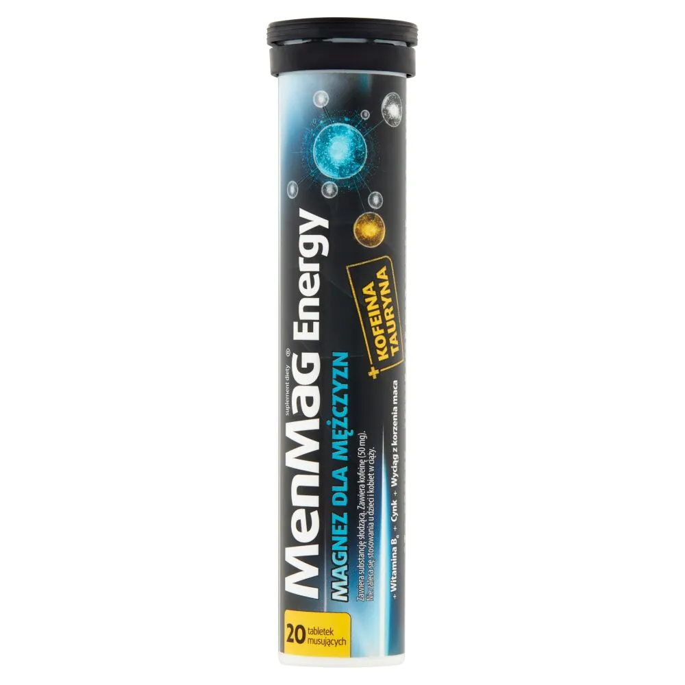 „MenMag Energy“, magnio maisto papildas, putojančios tabletės