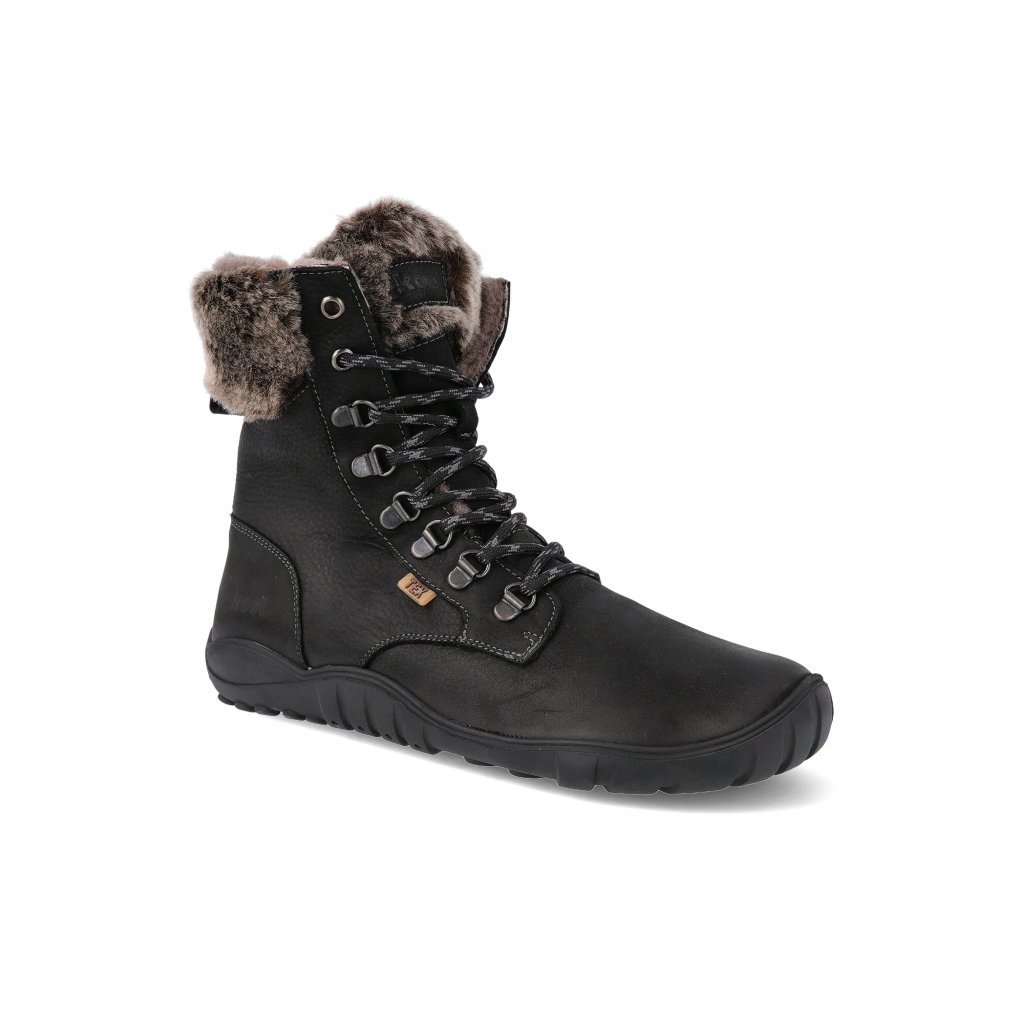 Koel4kids Levi Tex Lambswool Black 05T023.237-000 Winterbarfußstiefeletten