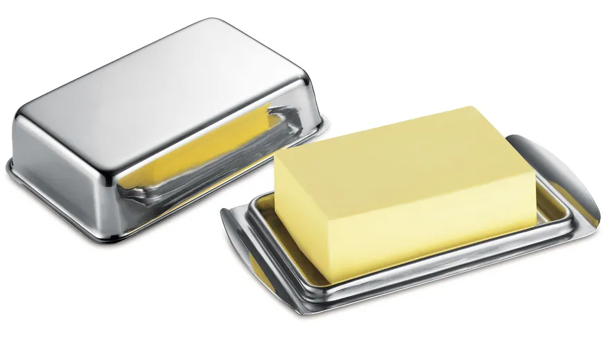 KÜCHENPROFI Butterdose Silber