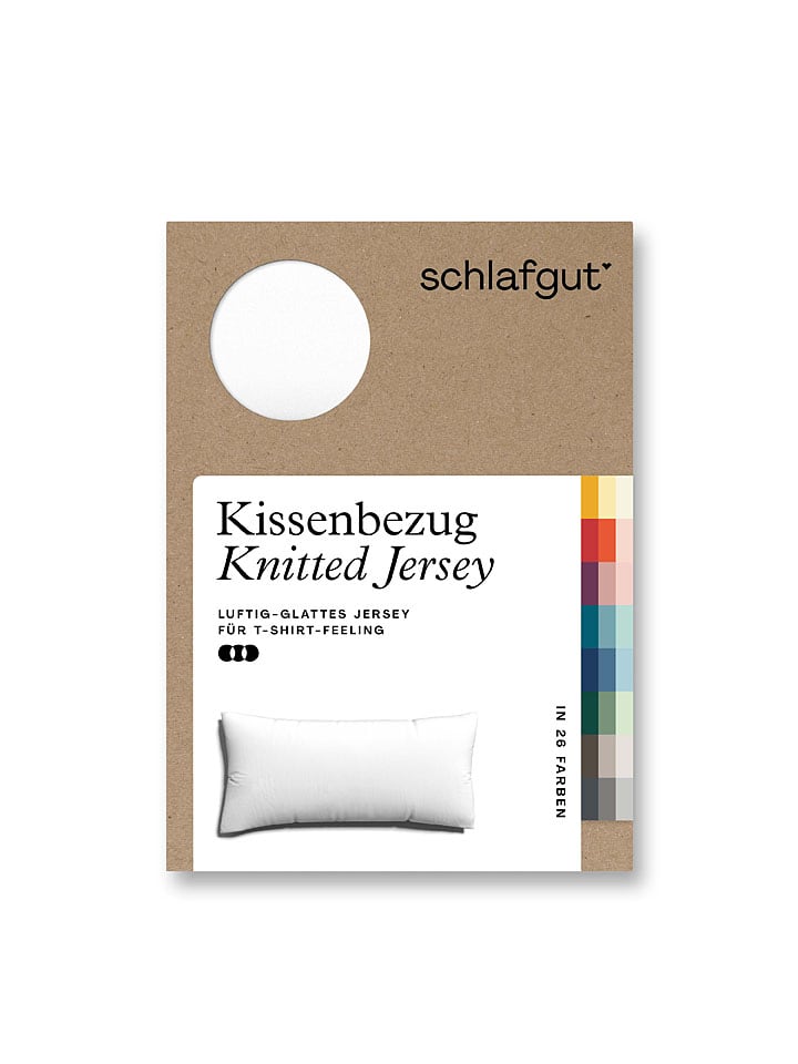 Schlafgut Kissenbezug ''Knitted Jersey'' in Creme günstig kaufen