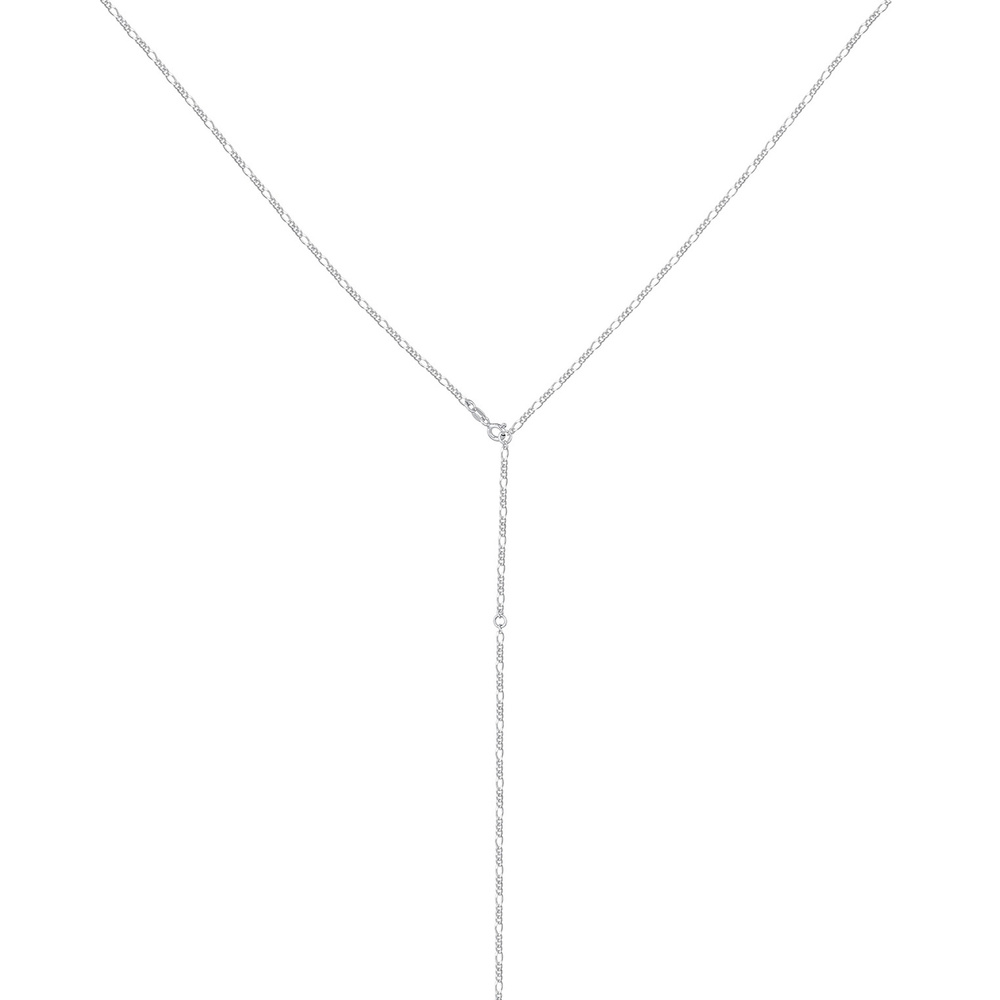 Elli Elli Collier Femmes Figaro Chaîne en Y Tendance Réglable en Argent Sterling 925 collier