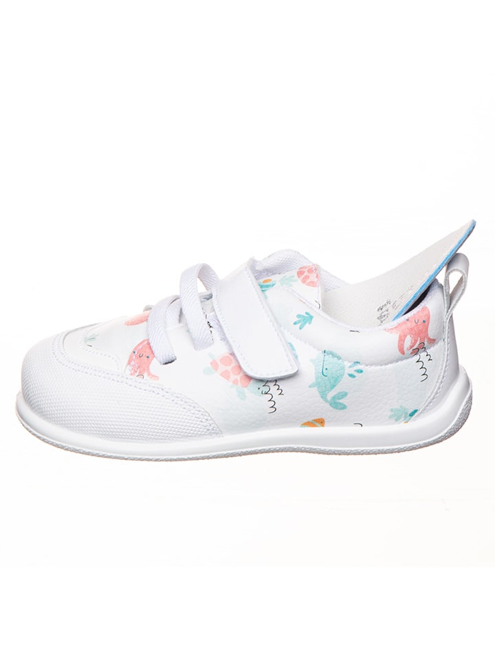 kmins Leder-Barfußschuhe in Weiß/ Bunt günstig kaufen