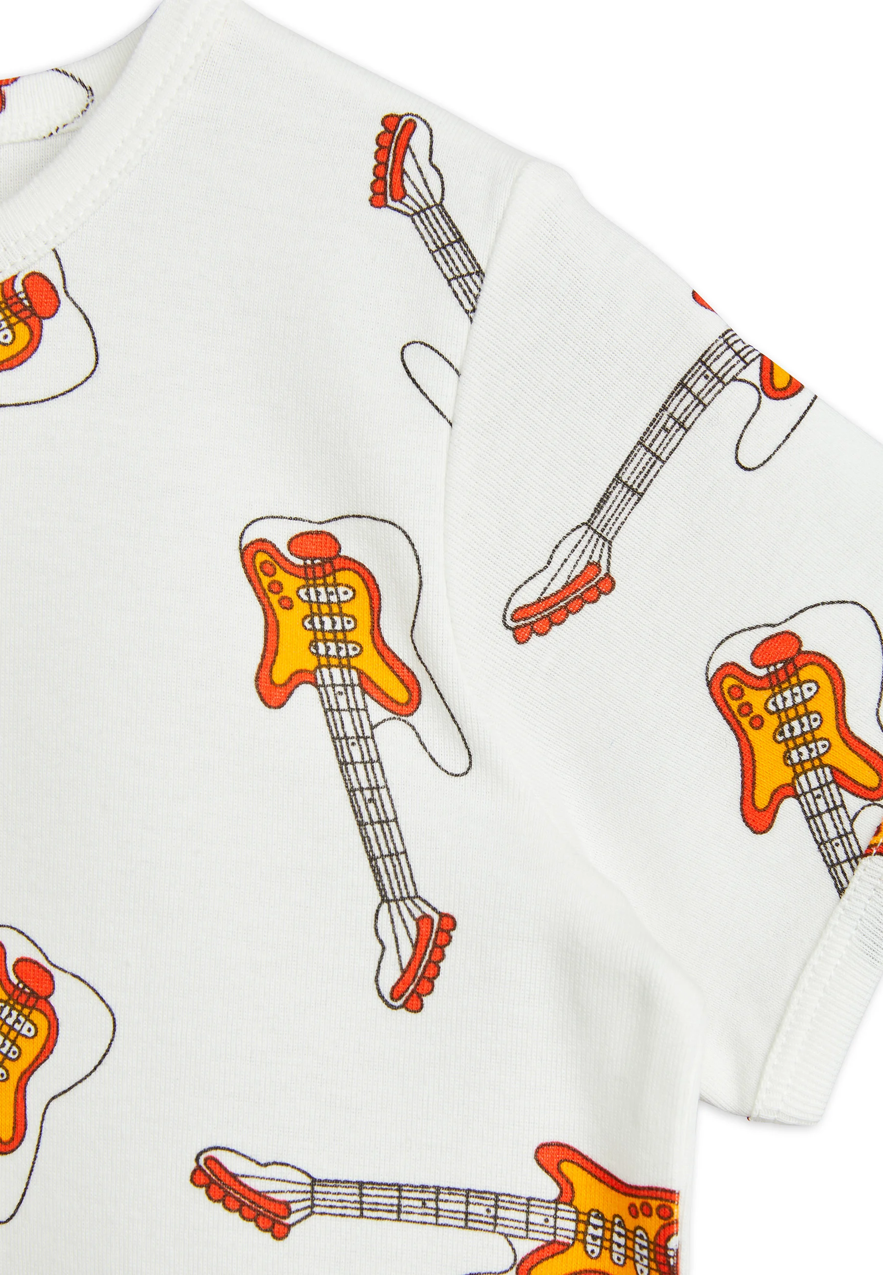 Mini Rodini GUITAR TEE UNISEX - Camiseta estampada