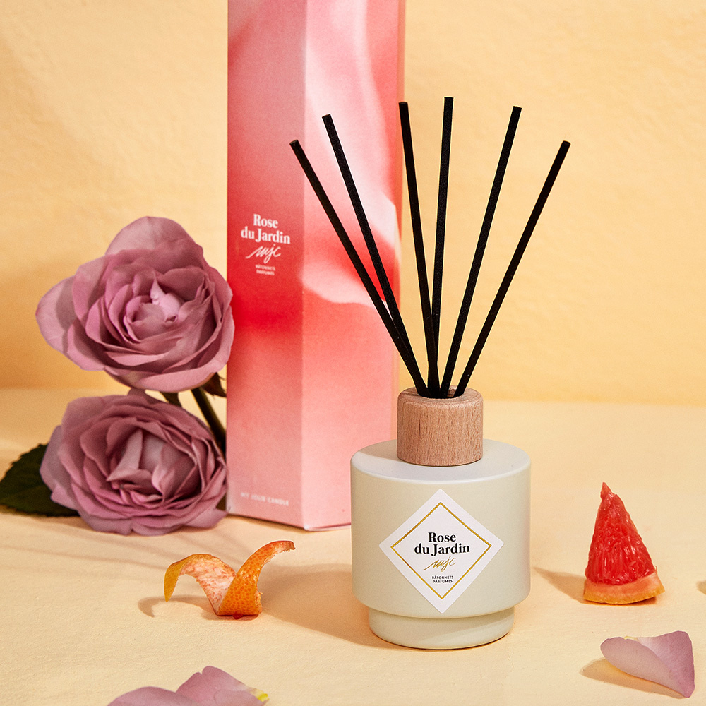 my jolie candle Bouquet parfumé rose du jardin Diffuseur parfum