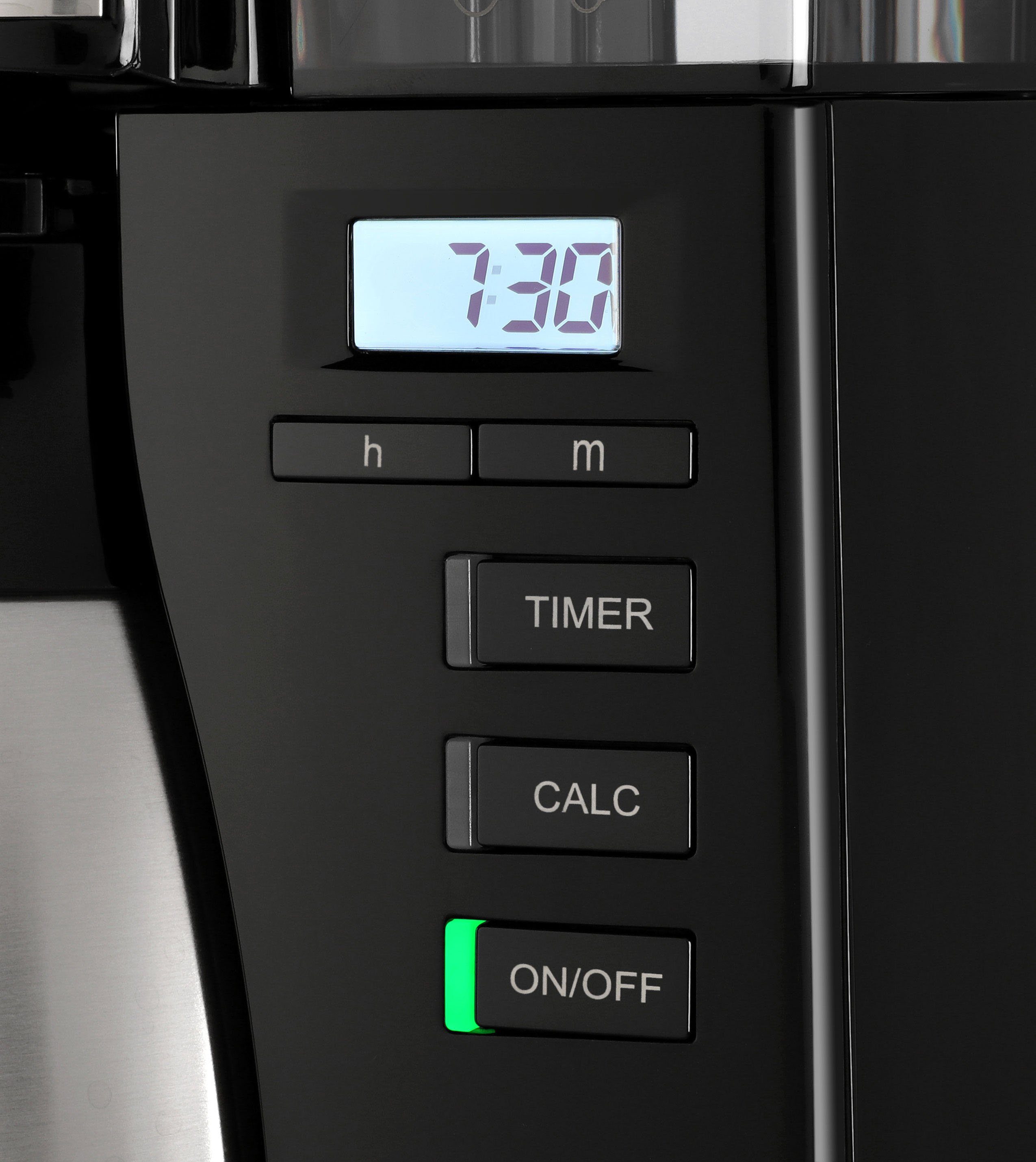 Melitta Filterkaffeemaschine LOOK® Therm Timer 1025-18 schwarz, 1,25l Kaffeekanne, Papierfilter 1x4