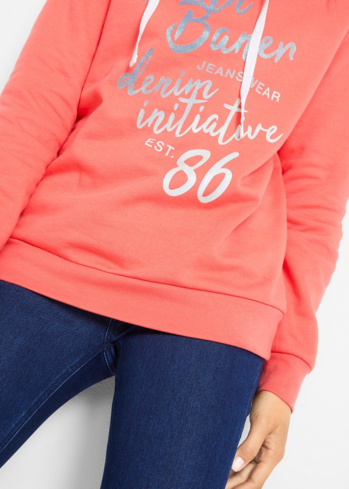 Sweatshirt mit Glitzerdruck