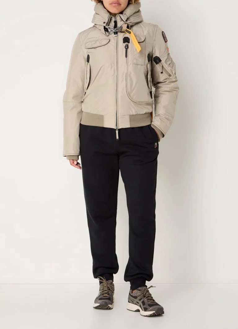 Kurtka typu bomber Parajumpers Gobi z puchem i kapturem