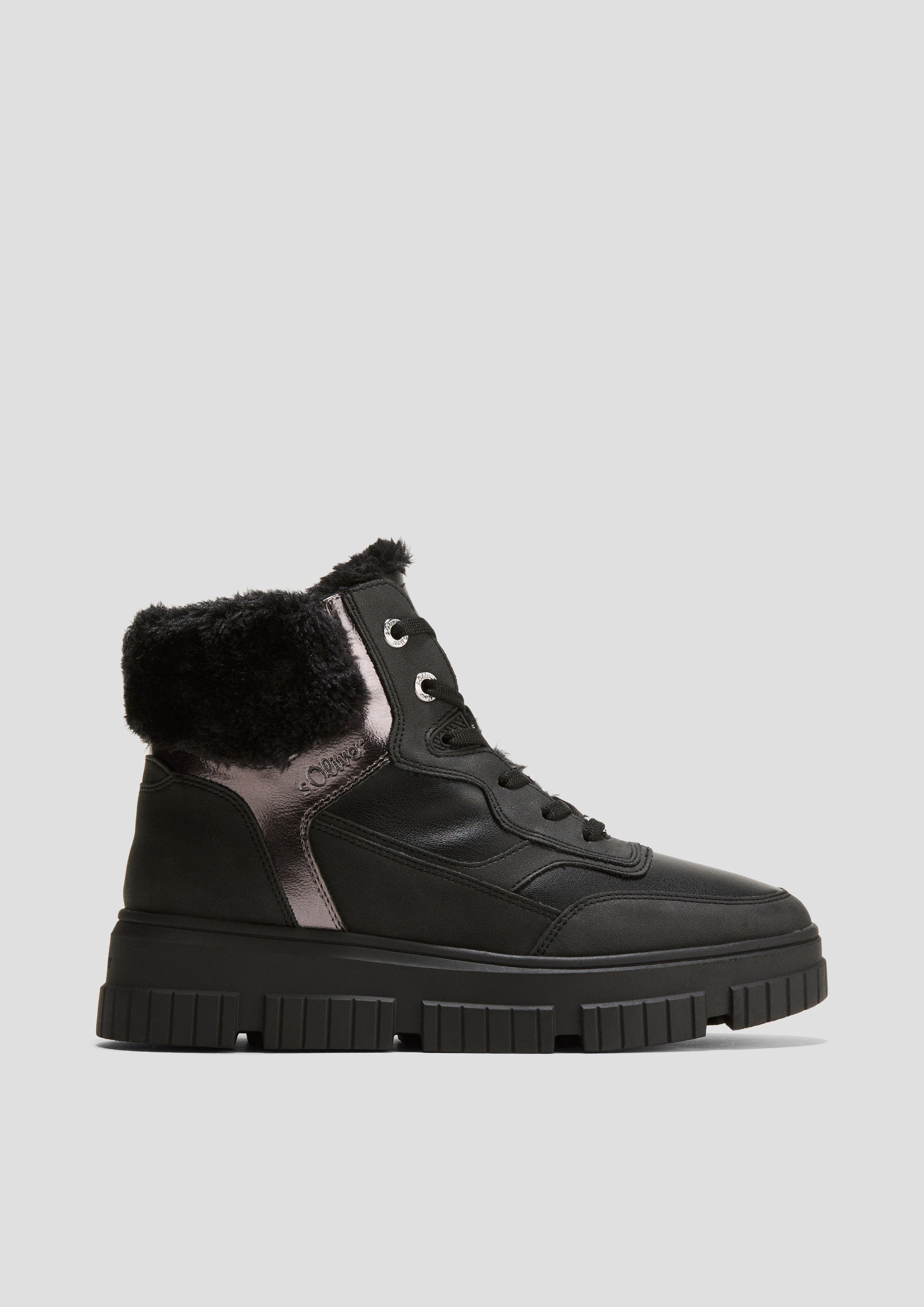Boots im Materialmix  6008559-098