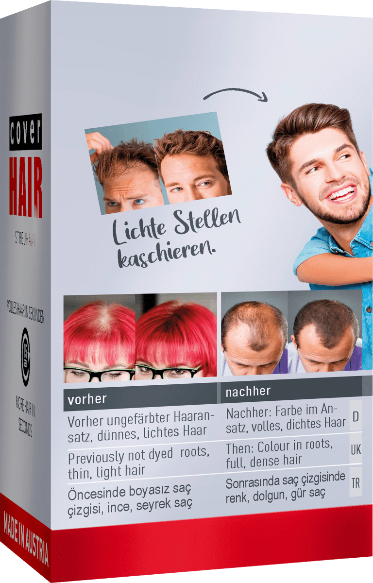 Streuhaar Haarverdichter Mittelbraun, 14 g