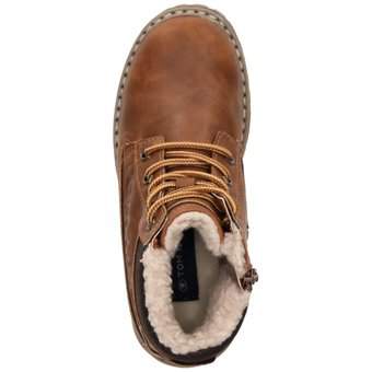 Tom Tailor Schnür Boots in braun