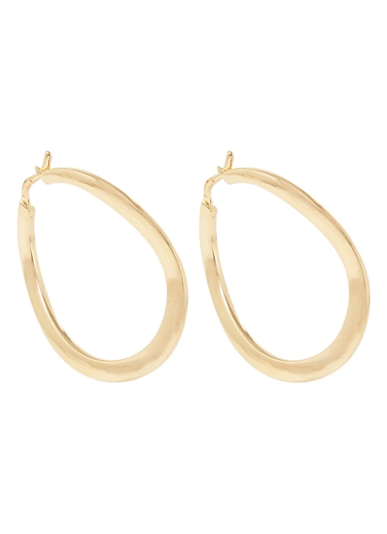 Orecchini a cerchio Missoma Classic Curve Medium placcati in oro
