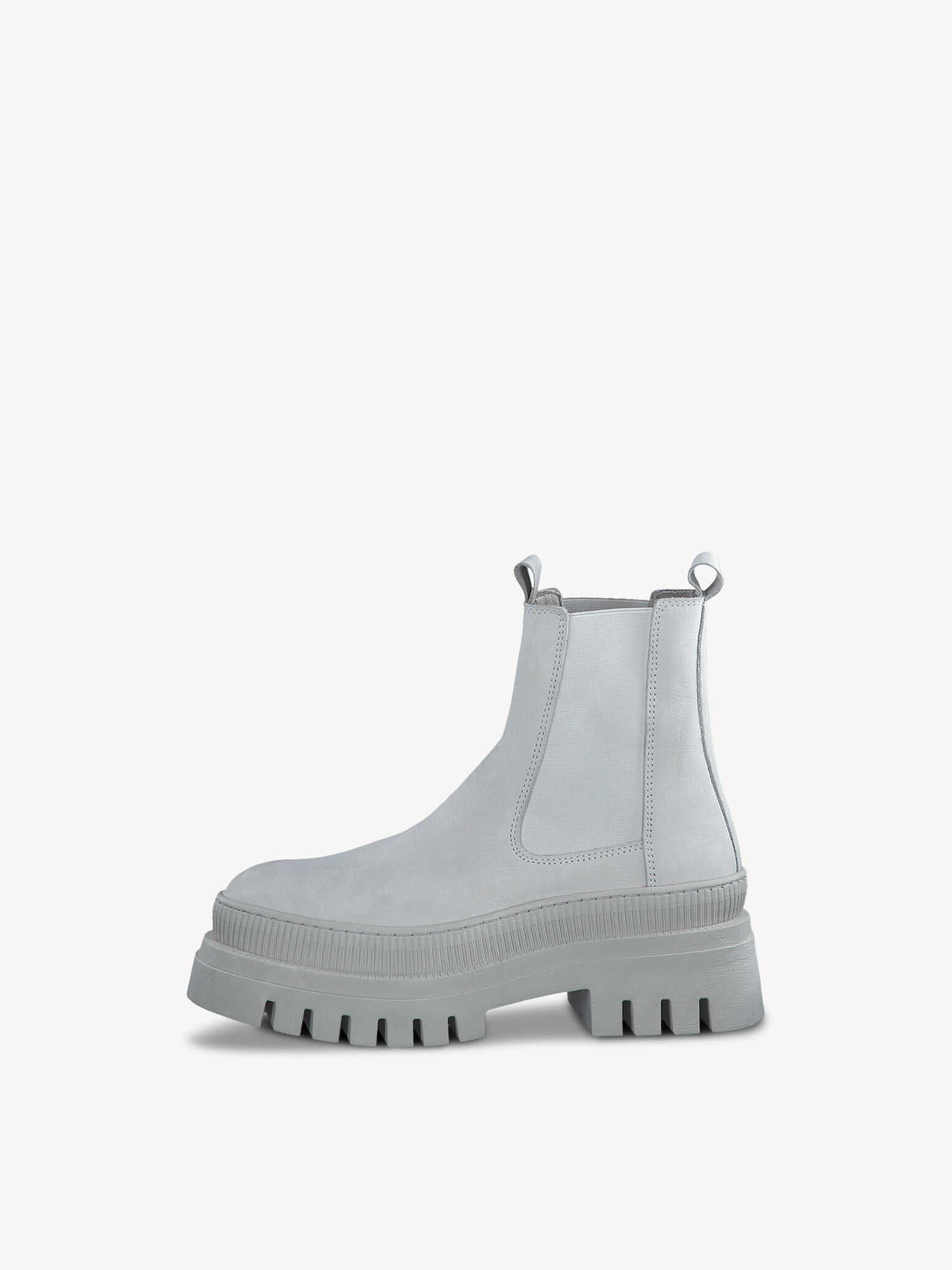Bottine Chelsea en cuir - gris
