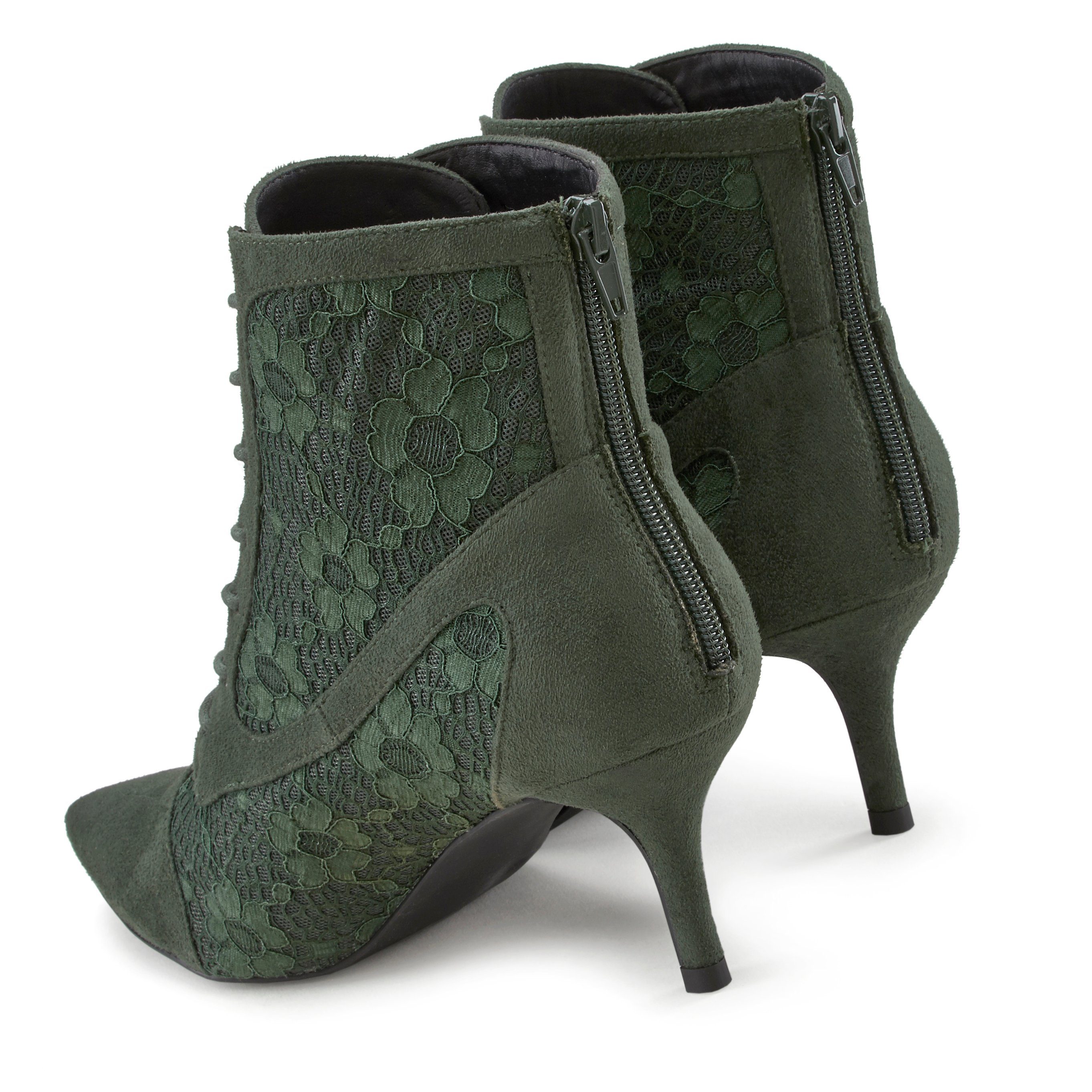 LASCANA Schnürstiefelette, Stiefel in sexy Spitzen Optik