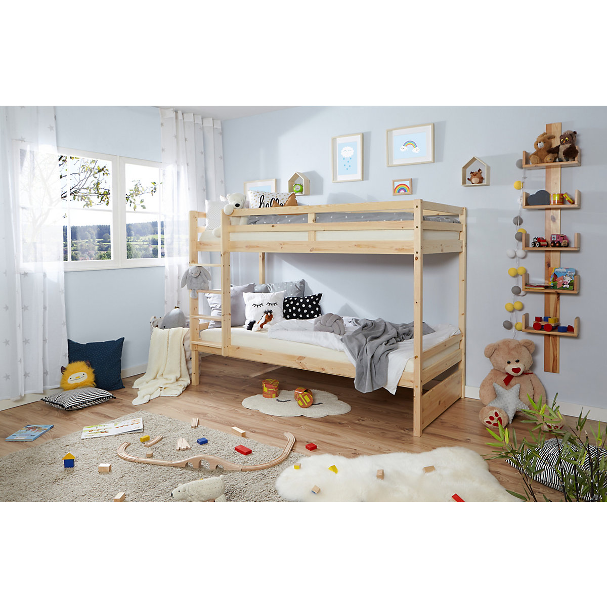 Etagenbett Finn Kiefer Natur