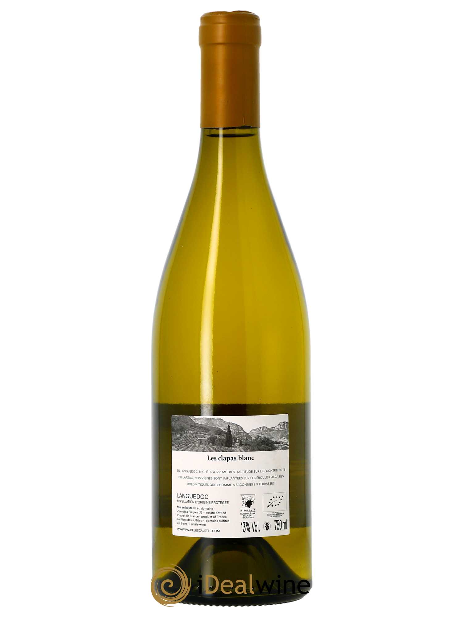 Coteaux du Languedoc Les Clapas Pas de l'Escalette  2022 - Lot de 1 Bouteille