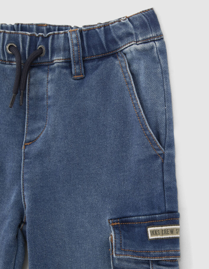 Jogger EASY BATTLE en jean bleu garçon