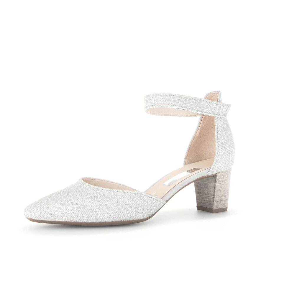 Gabor fashion Spangenpumps silber