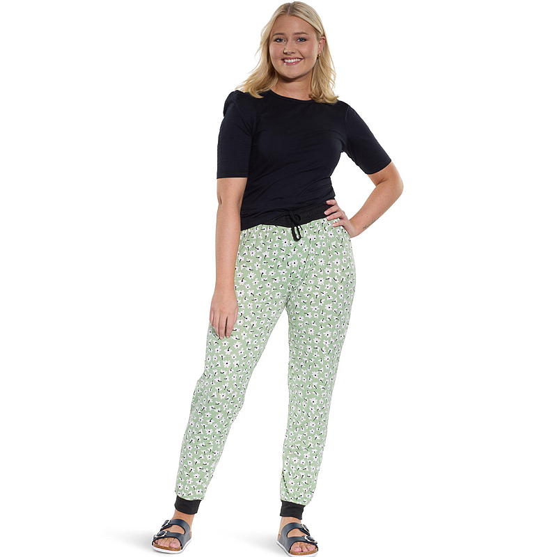 Kosebukse str S-XL grønn blomst