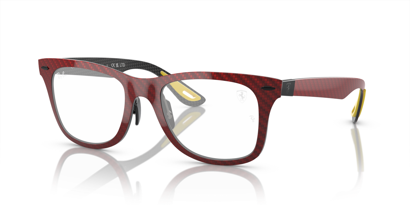WAYFARER HYPERCARBON 499P SCUDERIA FERRARI - Roșu închis mat, transparent/gri