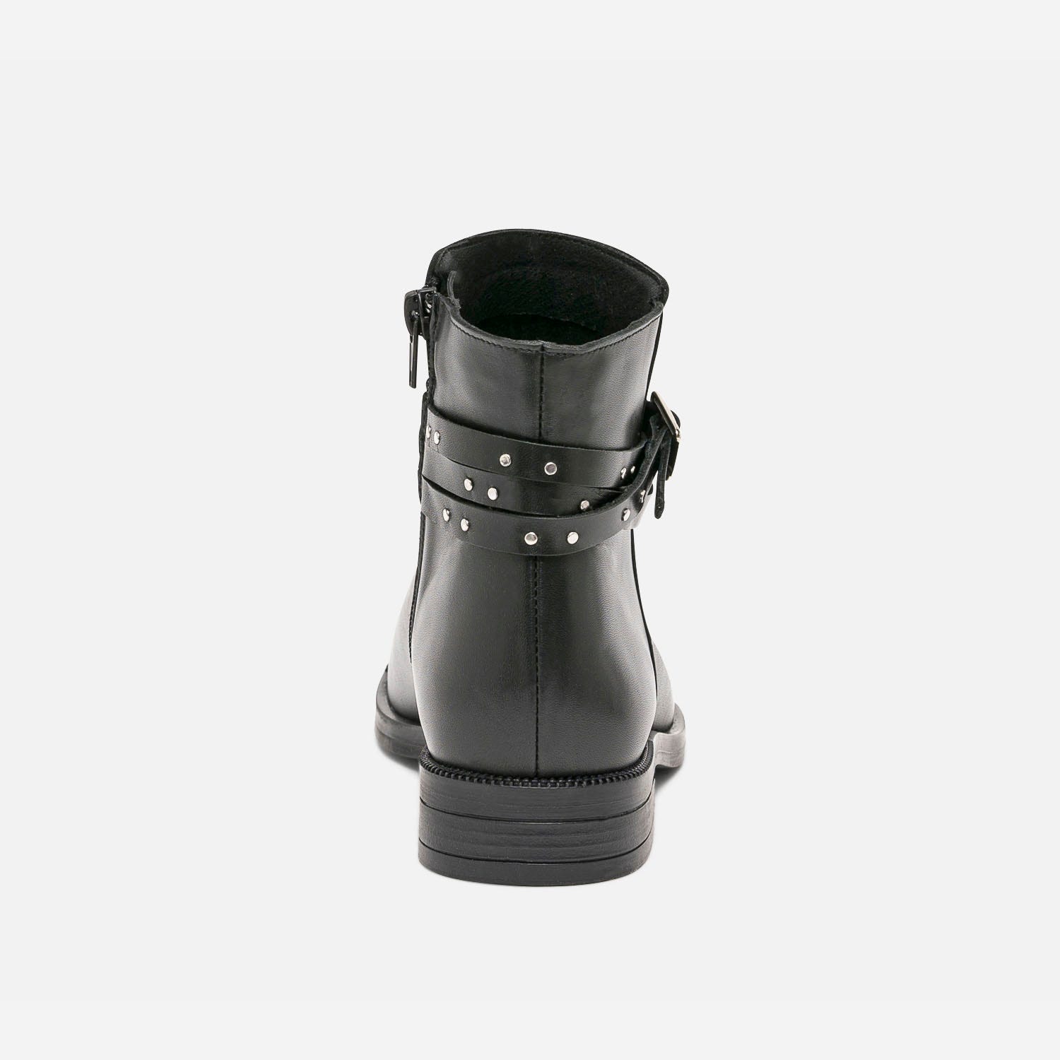 Boots noir en cuir esprit jodhpur