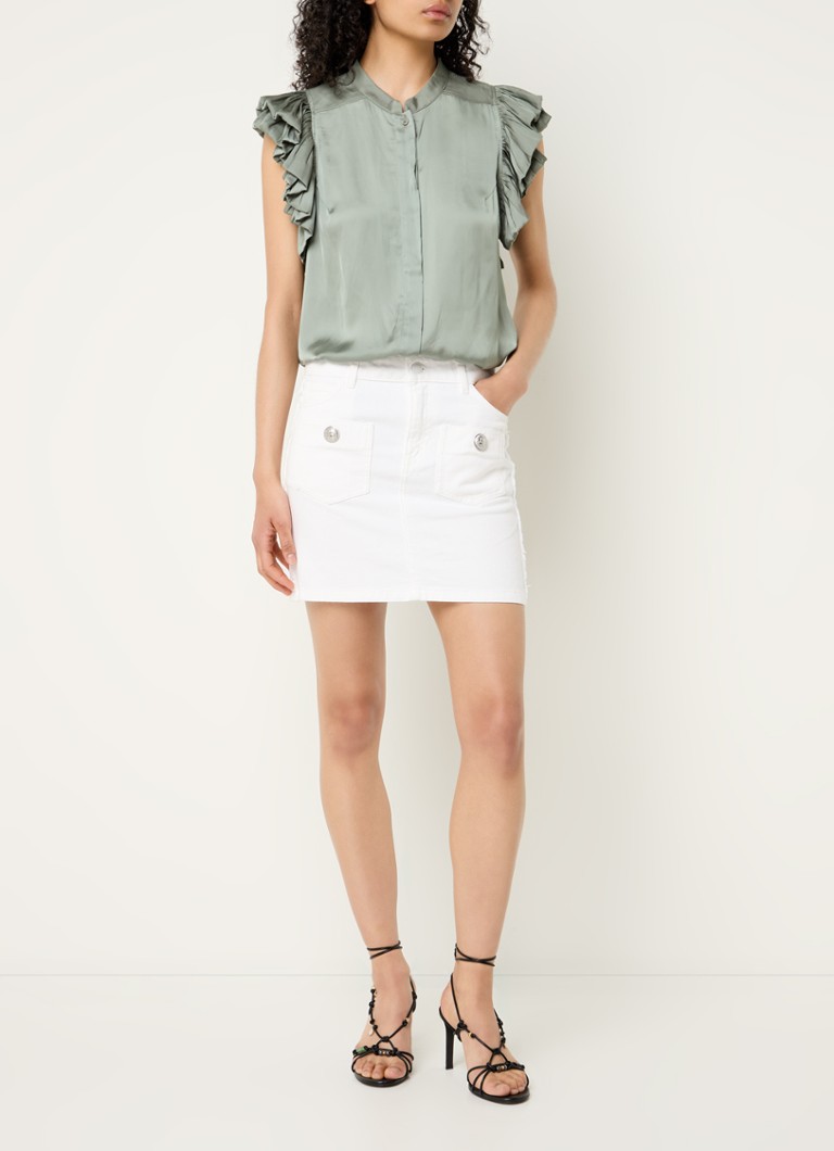 Fustă mini din denim Joa de la Zadig&Voltaire, cu buzunare laterale