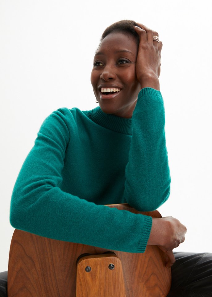 Wollpullover mit Good Cashmere Standard®-Anteil