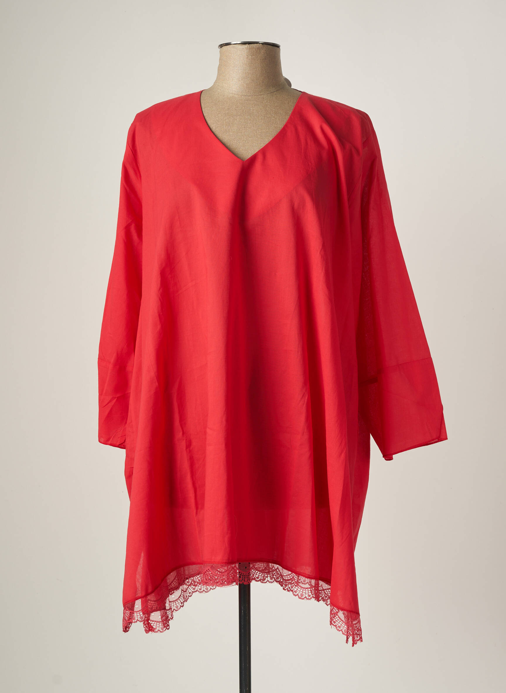 Franck Anna Tuniquemanchelongue Femme couleur rouge